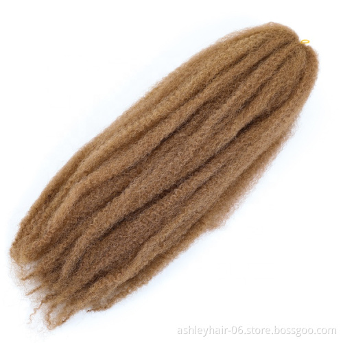 Julianna private label synthetic braiding hair kinky hair kanekalon afro kinky braids 18inches Cuban Marley Braid Hair